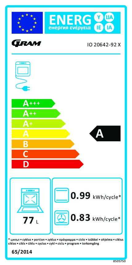Alternative view of Gram IO 20642-92 X Uuni