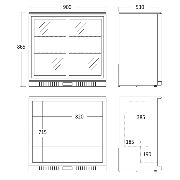 Alternative view of Scandomestic SC 211 SLE Back Bar