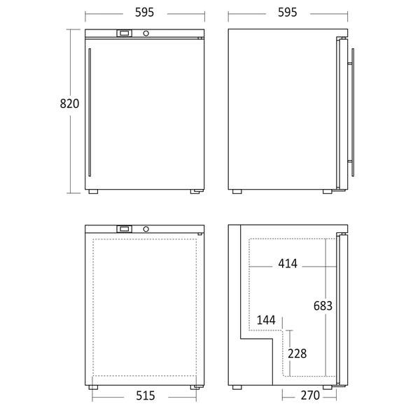 Alternative view of Scandomestic SK 145 E Jääkaappi