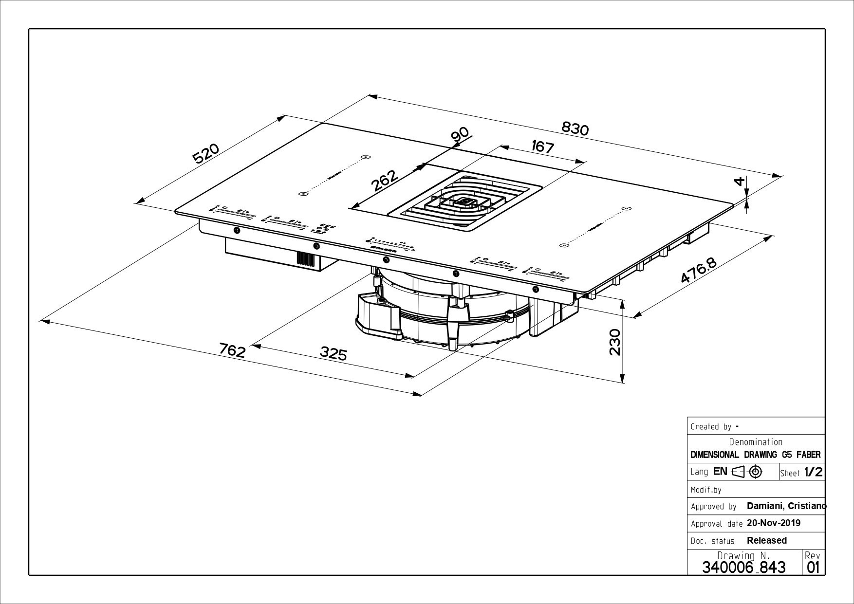Faber Galileo NG Induktiotaso liesituulettimella - Image 4