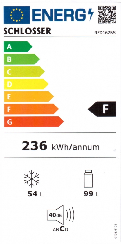 Schlosser RFD162BS Jääkaappipakastin - Image 2
