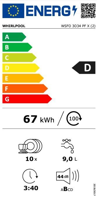 Whirpool WSFO3O34PFX Astianpesukone - Image 6