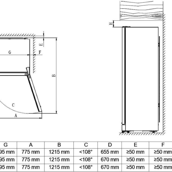 Kluge KCP2358B Kylmäkaappi – kuva 2