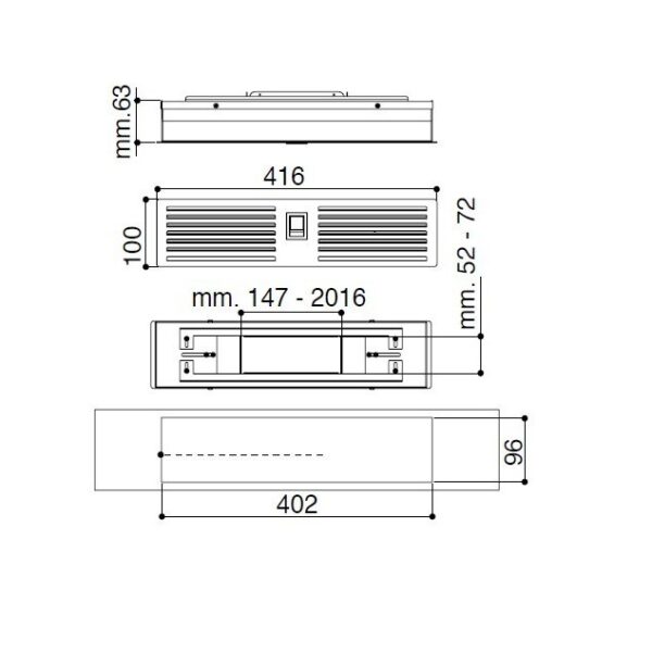 Faber 112.0470.541 Liesituulettimen suodatin – kuva 1