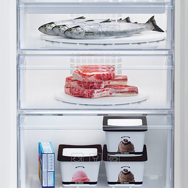 Beko BCSA285K4SN Integroitava Jääkaappipakastin – kuva 4