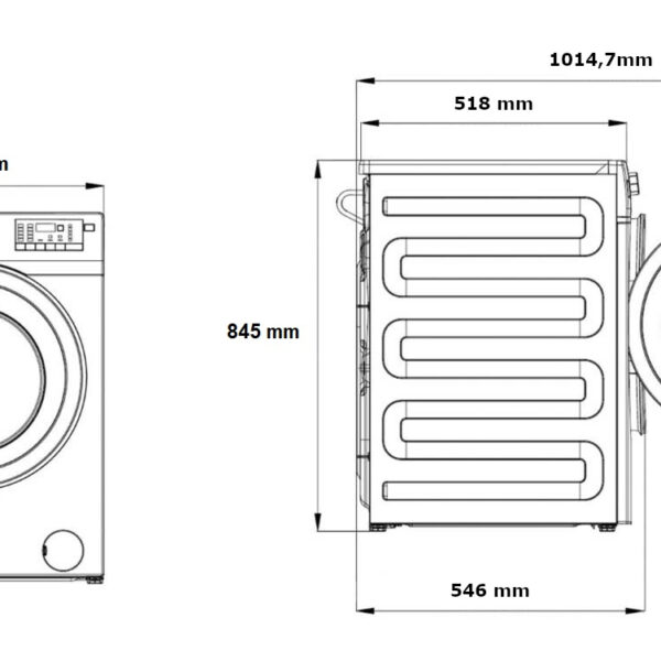 Beko BM3WFSU49415WB Pyykinpesukone – kuva 4