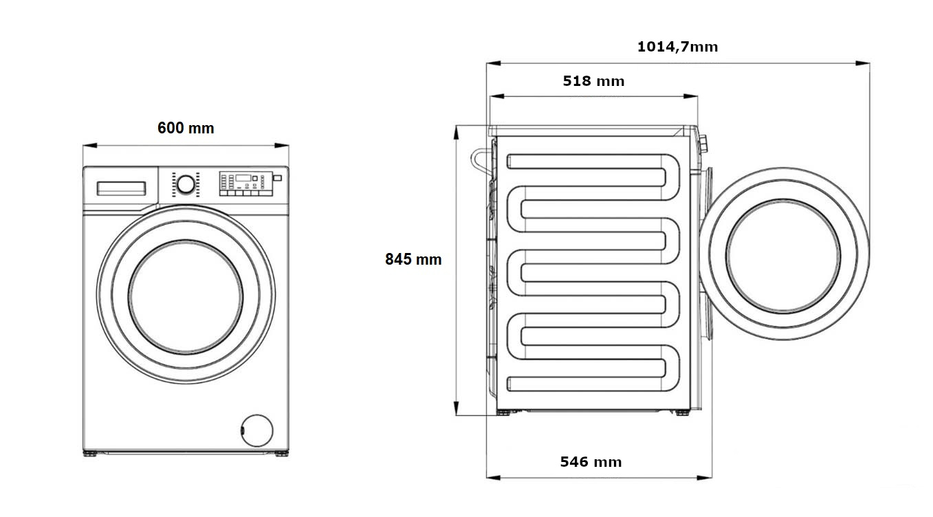 Beko BM3WFSU39413WPBB1 Pyykinpesukone – kuva 5