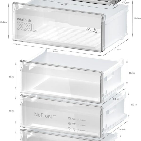 Bosch KGN49VXCT Jääkaappipakastin – kuva 3