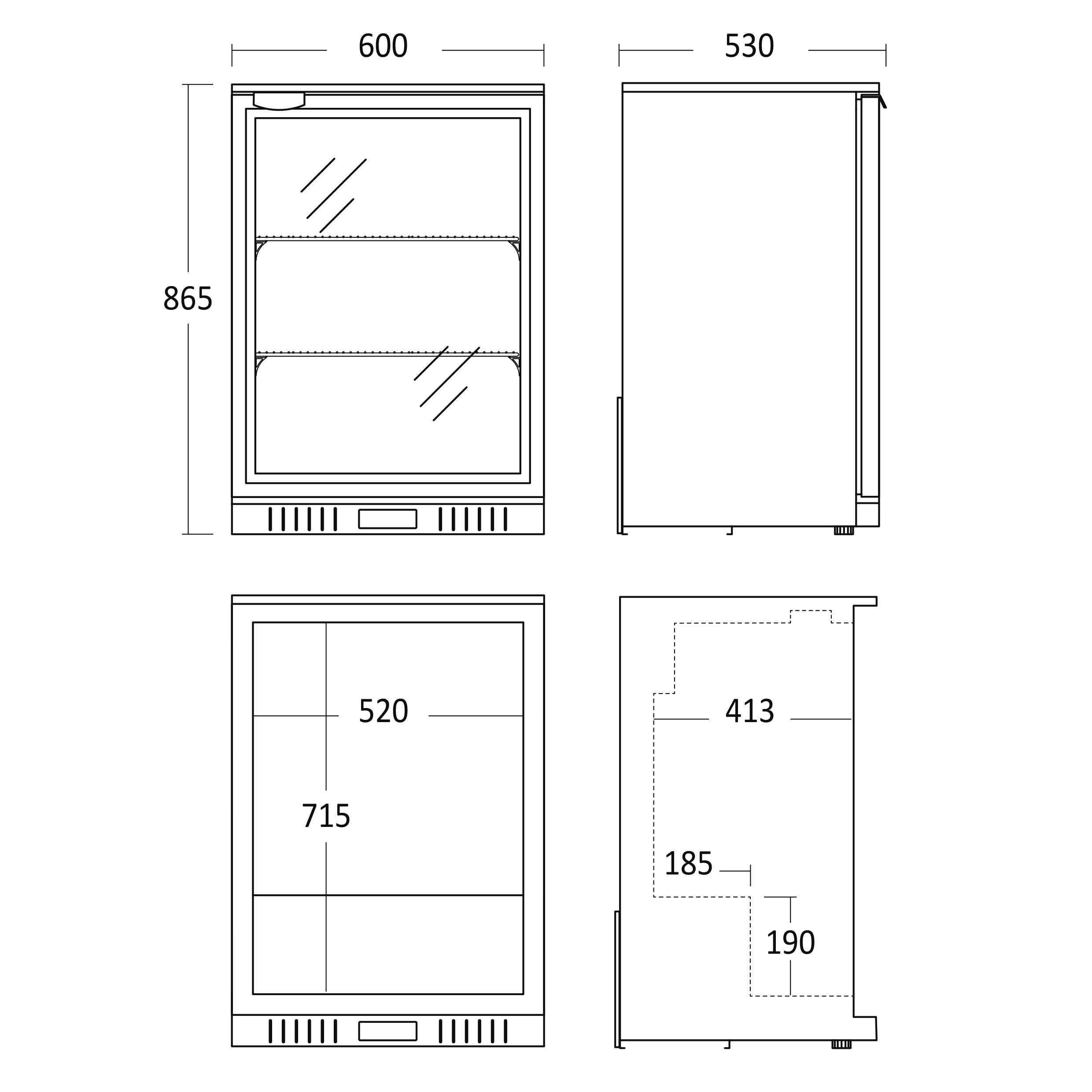 Scandomestic BB141HBA Back Bar - Image 2