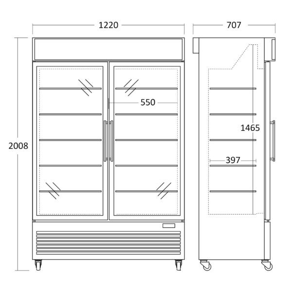 Alternative view of Scandomestic DF800BE Pakastekaappi