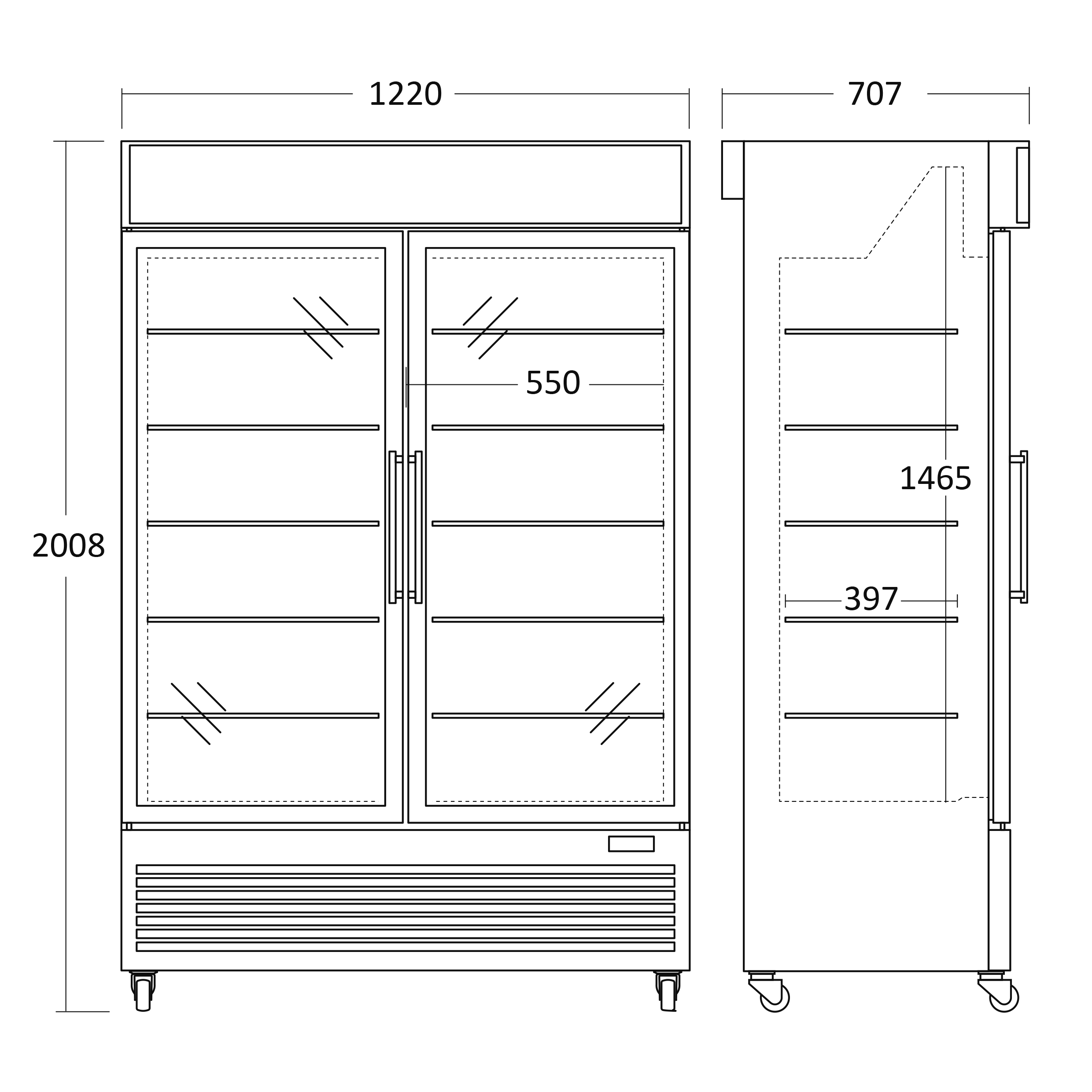 Scandomestic DF800BE Pakastekaappi - Image 2