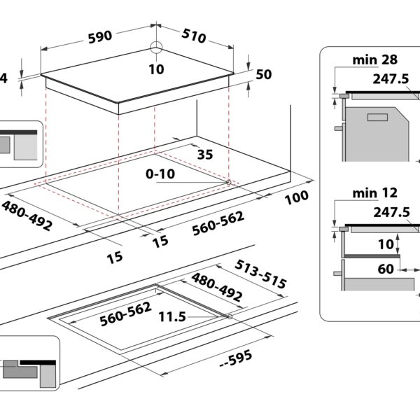 Whirlpool WSQS460NE Induktioliesitaso – kuva 3