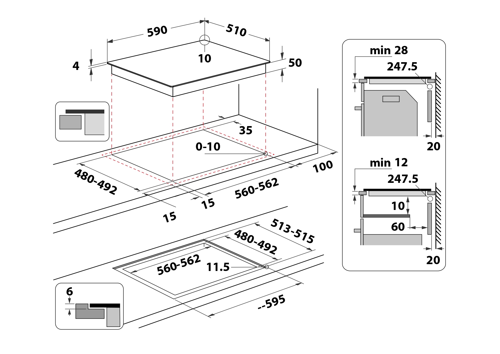 Whirlpool WSQS460NE Induktioliesitaso – kuva 3