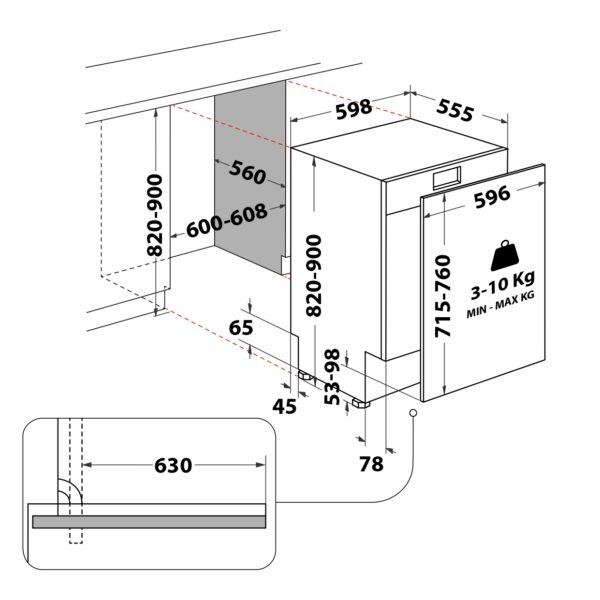 Whirlpool W7IHP42L Astianpesukone – kuva 5