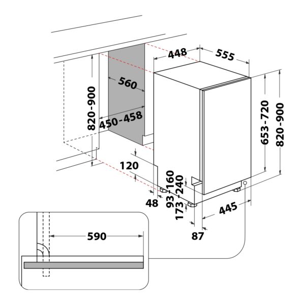 Whirlpool WH6IB10BS7LA0 Astianpesukone – kuva 1
