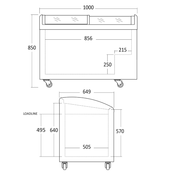 Alternative view of Scandomestic IC306D Jäätelöpakastin
