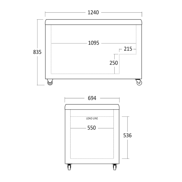 Alternative view of Scandomestic IC410D Jäätelöpakastin