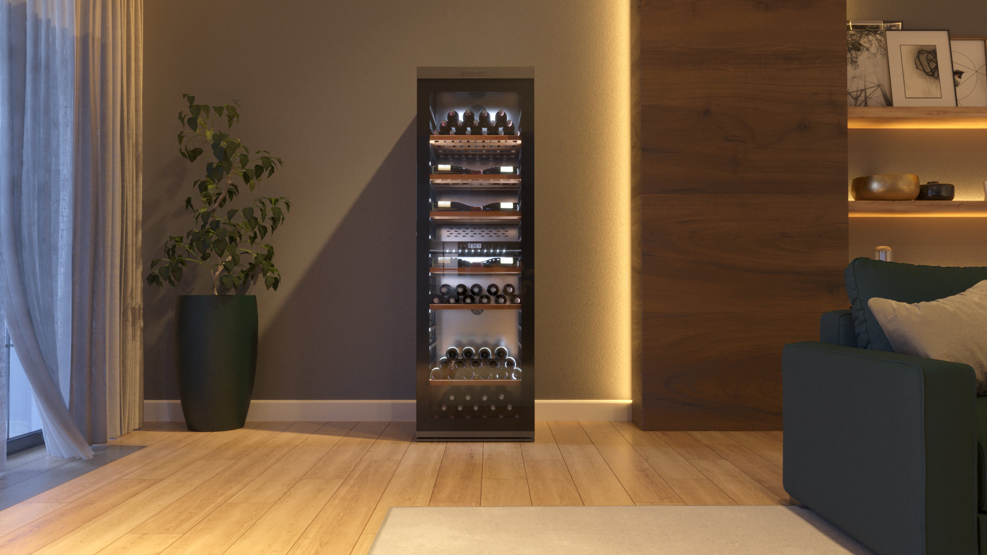 Climadiff MILLESIME240DB Viinikaappi – kuva 2