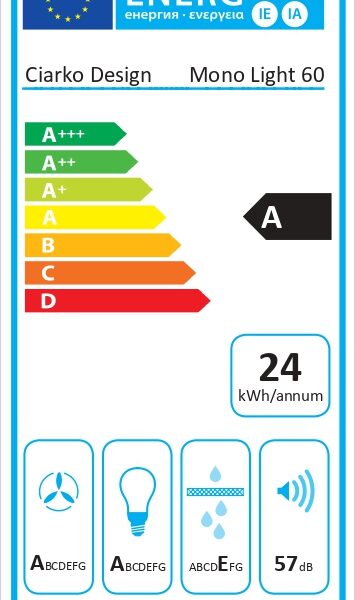 Ciarko Design MONOLIGHTIS60ESL Saarekeliesituuletin – kuva 3