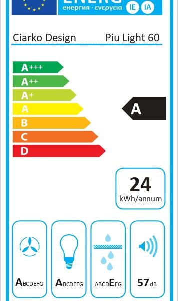 Ciarko Design PIULIGHTIS60BSL Saarekeliesituuletin – kuva 3