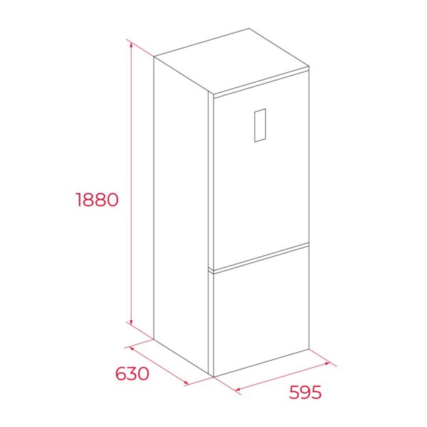 Teka RBF44630WH Jääkaappipakastin – kuva 5