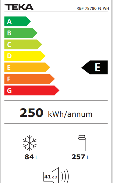 Teka RBF78780FI Integroitava Jääkaappipakastin – kuva 3