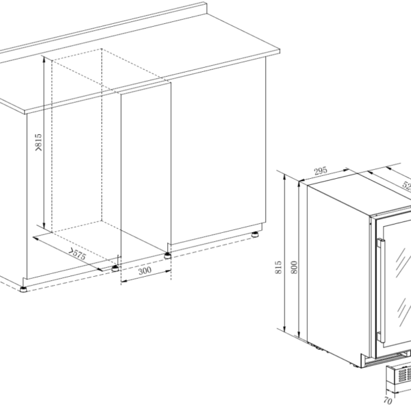 La Sommeliere LSBU18DZ Viinikaappi – kuva 2