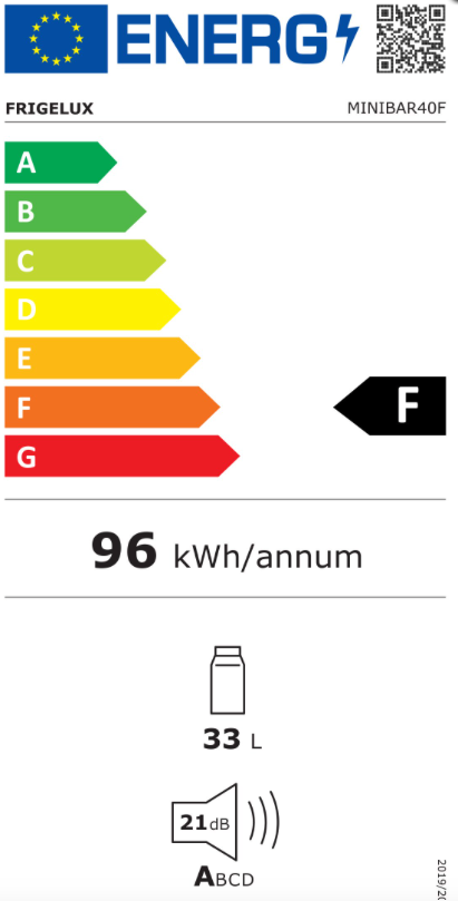 Frigelux MINIBAR40F Jääkaappi – kuva 2