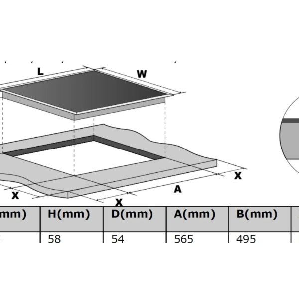 Kluge KPI6045BP Induktioliesitaso – kuva 1