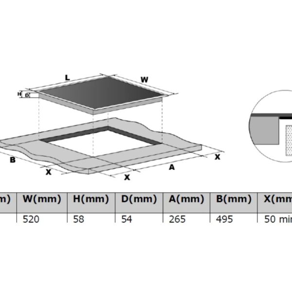 Kluge KPI6023BB Induktioliesitaso – kuva 3