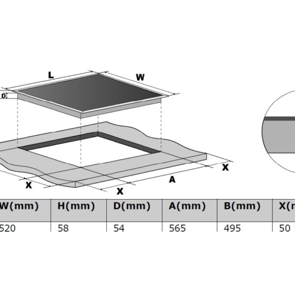 Kluge KPI6015B Induktioliesitaso – kuva 1