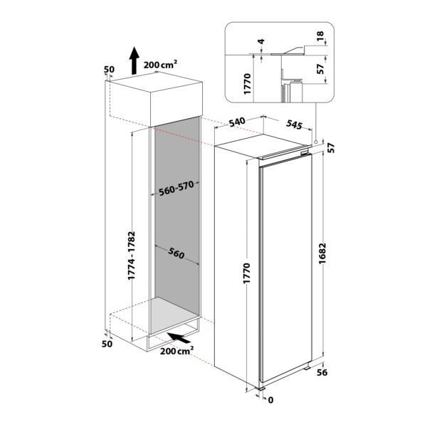 Whirlpool WHSD18F013D1 Integroitava Pakastin – kuva 6