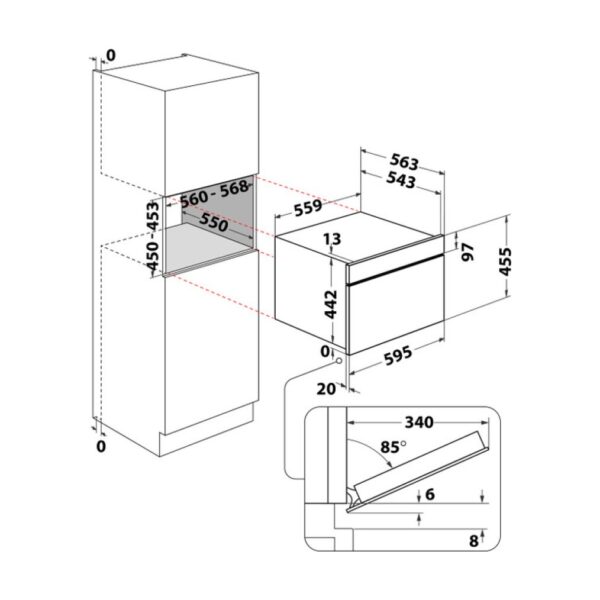 Whirlpool WCW11O7HTSB Mikroaaltouuni – kuva 1