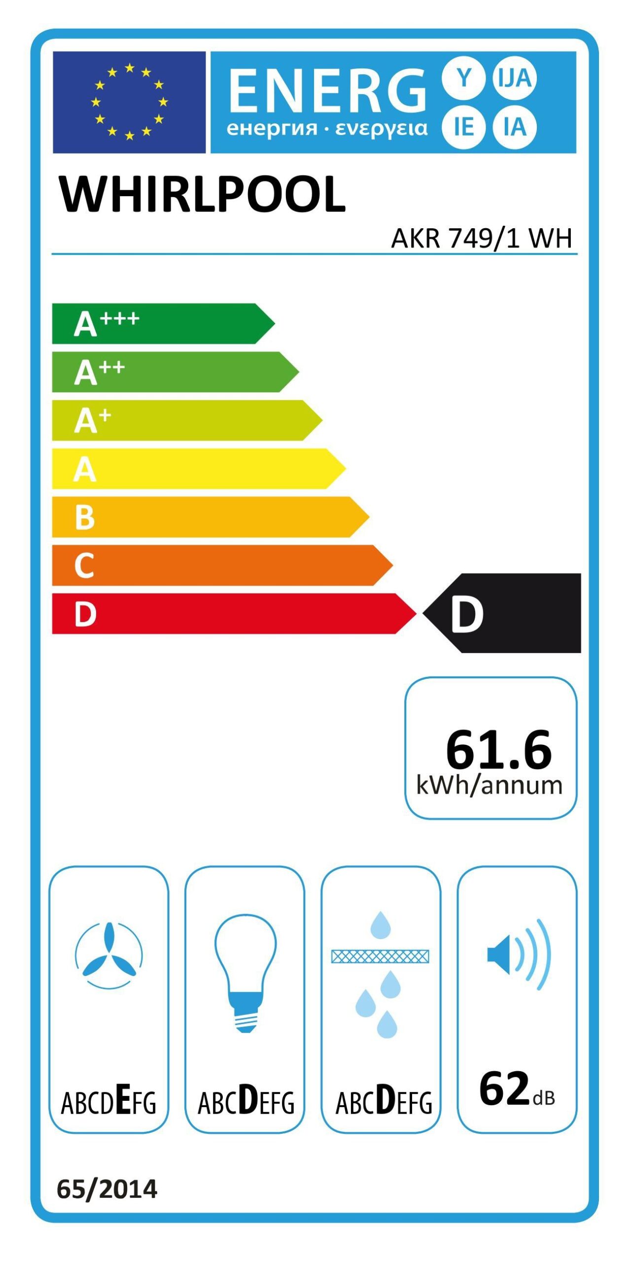 Whirlpool AKR749WH Liesituuletin – kuva 4