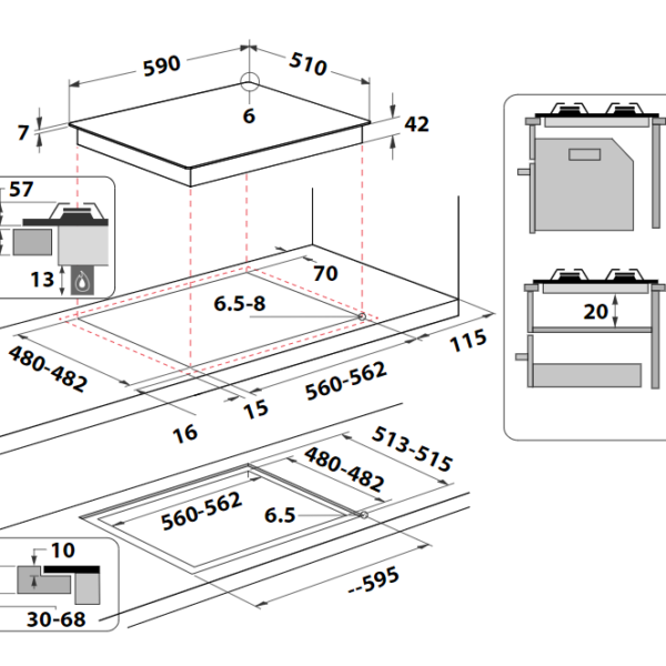 Whirlpool AKWL628NB Kaasuliesi – kuva 4