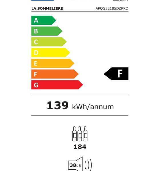La Sommeliere APOGEE185DZPRO Viinikaappi – kuva 5