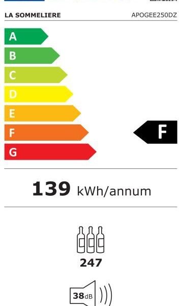 La Sommeliere APOGEE250DZ Viinikaappi – kuva 5
