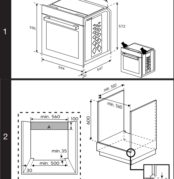 Beko BBIM14300BMP Uuni – kuva 2