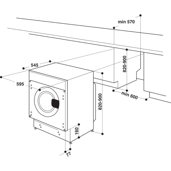 Whirlpool BIWMWG71483EEUN Pyykinpesukone – kuva 3
