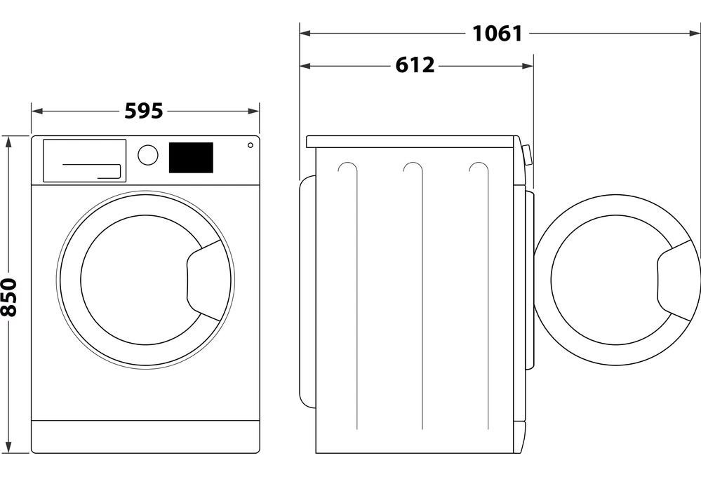 Indesit BWE91496XWSVEE Pyykinpesukone – kuva 3