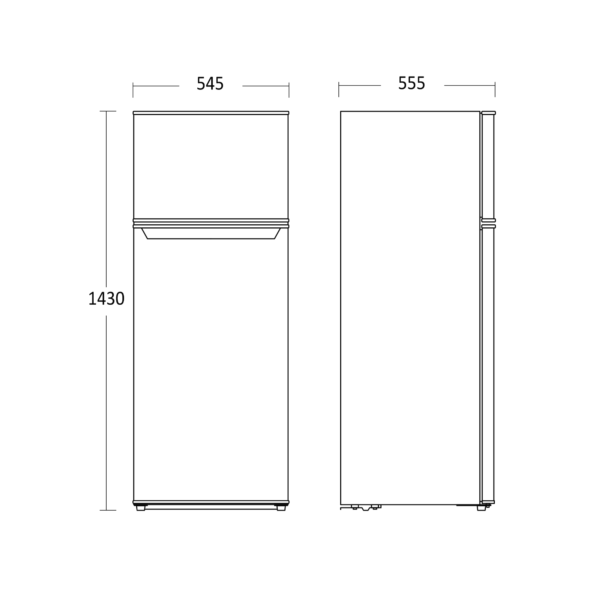 Scandomestic CBF206WE Jenkkikaappi – kuva 2