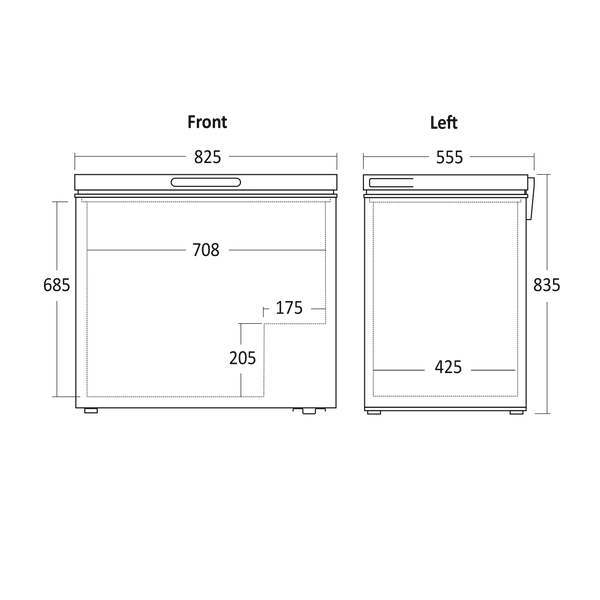 Alternative view of Scandomestic CF200WD Arkkupakastin