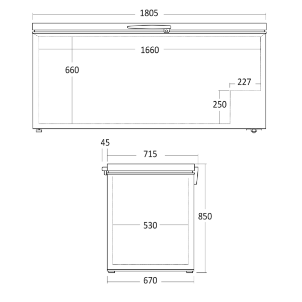 Scandomestic CF560WE Arkkupakastin – kuva 4
