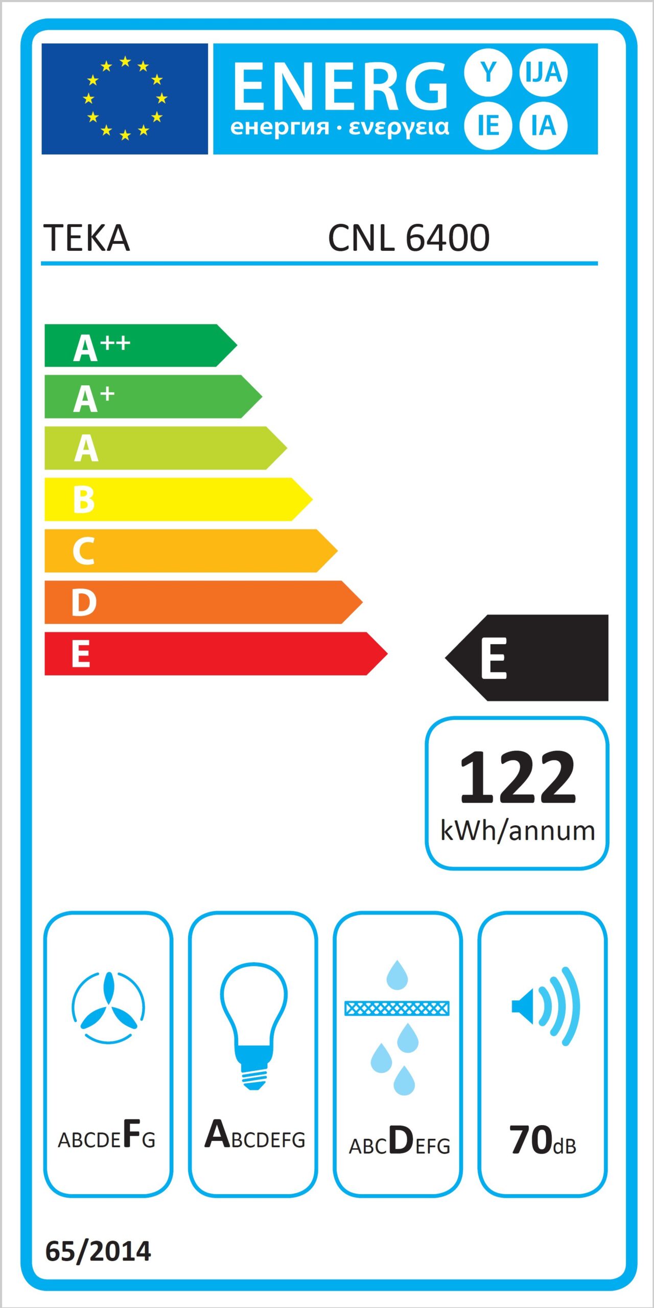Teka CNL6400W Liesituuletin – kuva 2