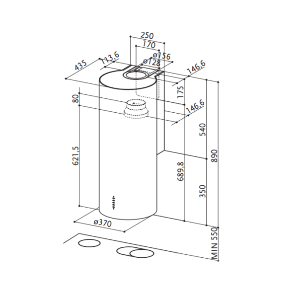Faber CYLINDRAGLOSSPLUSWH Liesituuletin – kuva 1