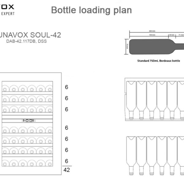 Dunavox DAB42.117DSS Viinikaappi – kuva 2