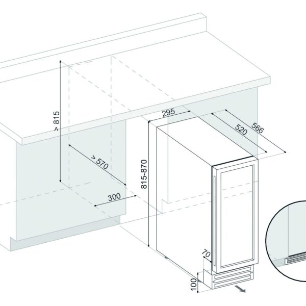 Dunavox DAUF17.58DBH Viinikaappi – kuva 1