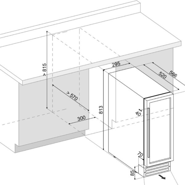 Dunavox DAUF46.145DSS Viinikaappi – kuva 1