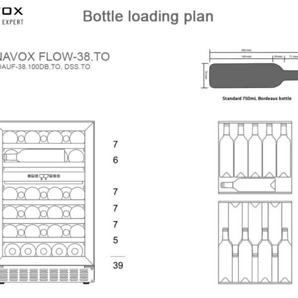 Dunavox DAUF38.100DOP.TO Viinikaappi – kuva 2