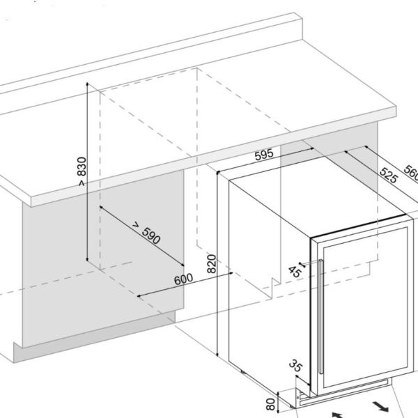 Dunavox DAUF39.121DB Viinikaappi – kuva 1